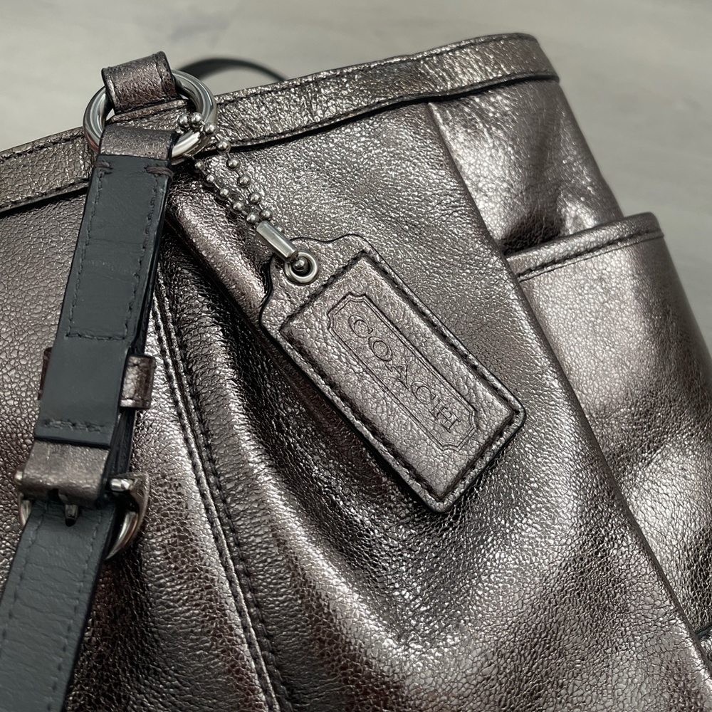 Silver Coach Handbag - Picture 4 of 4